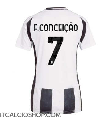 Juventus Francisco Conceicao #7 Prima Maglia Femmina 2024-25 Manica Corta